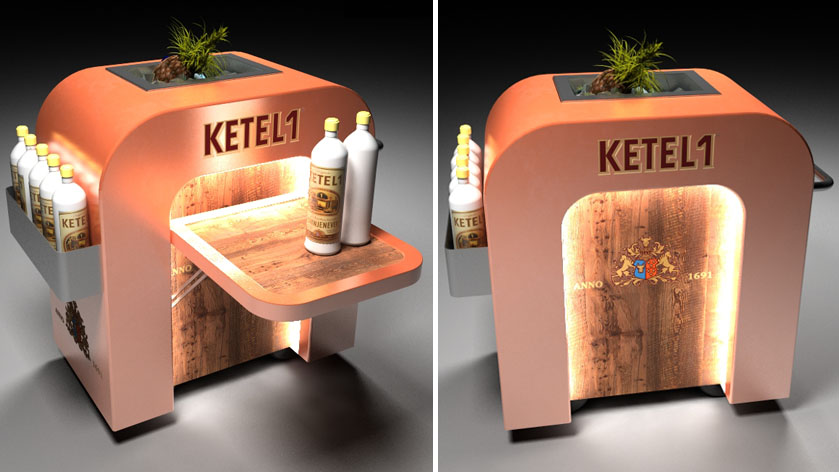 ontwerp Ketel mobiel bar